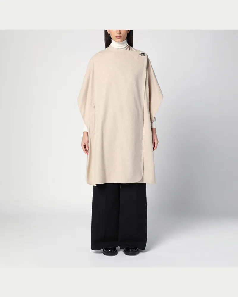 The Garment Beigefarbener Umhang aus Wollgemisch 