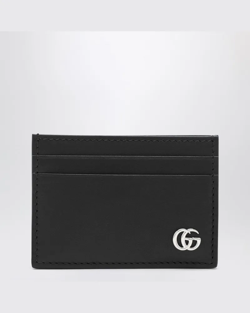 Gucci Kartenetui mit Geldklammer GG Marmont schwarz Schwarz
