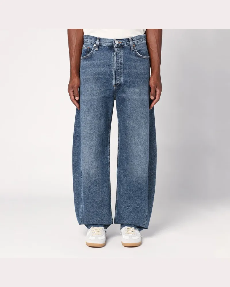 AGOLDE Blaue Ballonjeans aus ökologischem Denim Blau