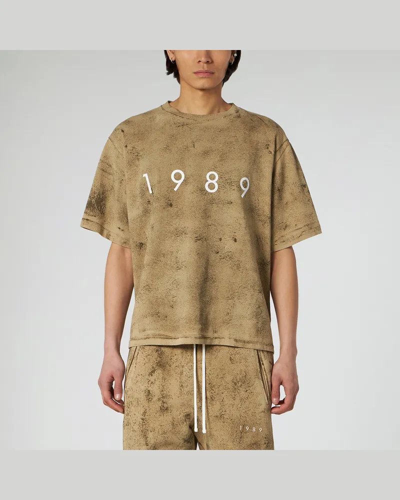 1989 STUDIO Kurzarm-T-Shirt Logo camo 