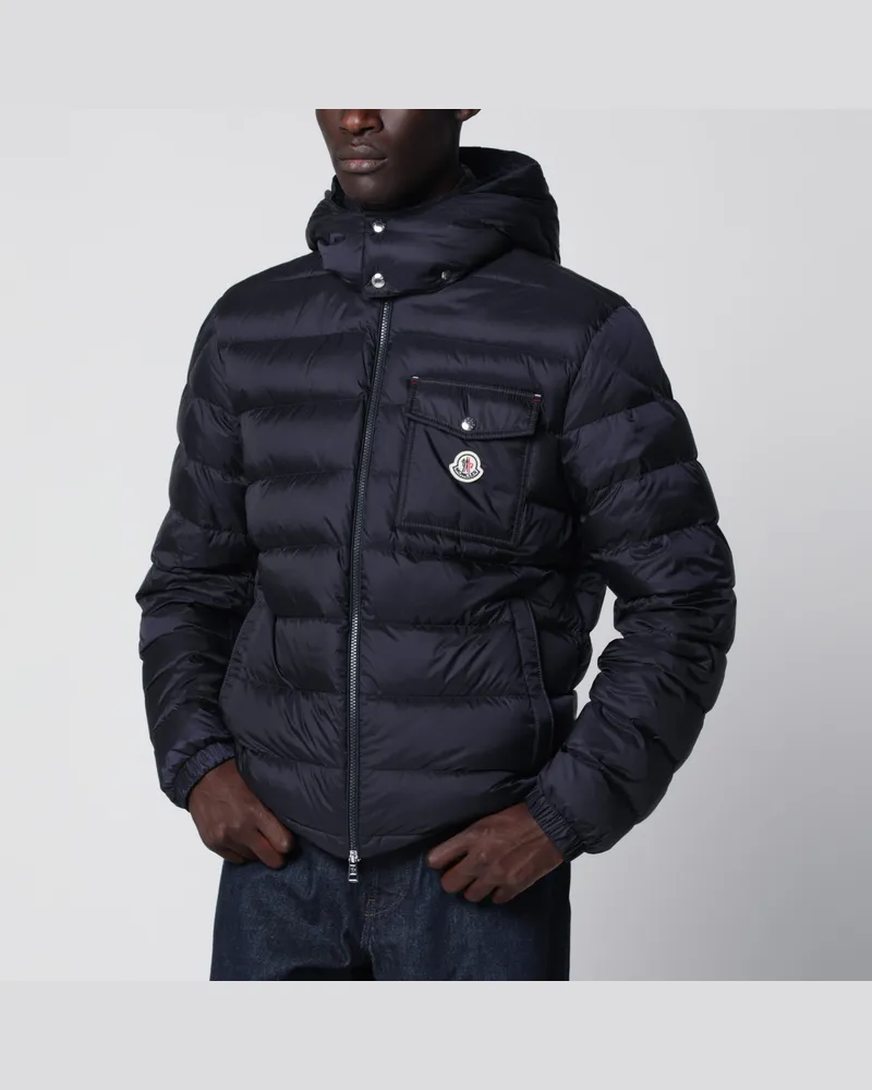 Moncler Kurze Verith Daunenjacke in Blau Blue