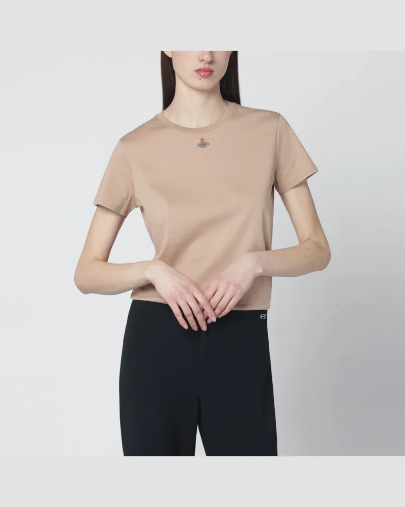 Vivienne Westwood Beiges Orb-Peru-T-Shirt Beige