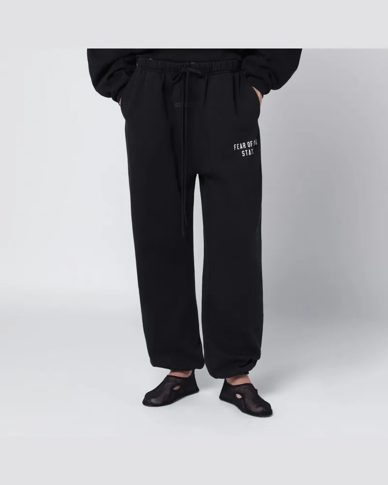 Fear of God Schwarze Jogginghose mit Logo Schwarz