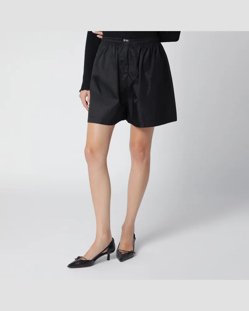 Prada Schwarze Shorts aus Re-Nylon Black