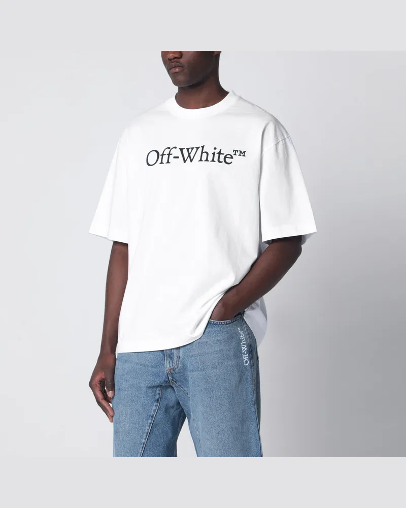 OFF-WHITE Weißes T-Shirt mit Logo-Print White