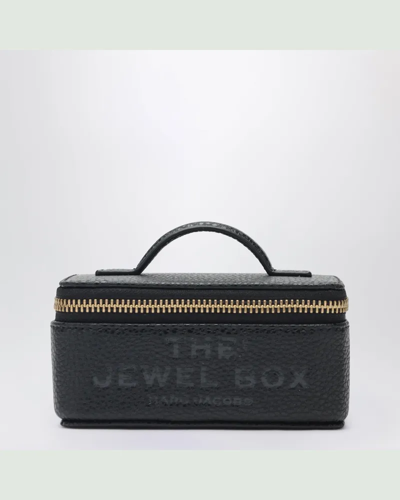 Marc Jacobs The Jewel Box aus schwarzem genarbtem Leder Black