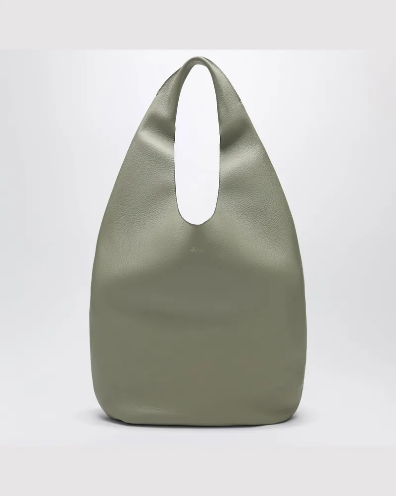 A.P.C. Le Neige Pastellgrüne Ledertasche Green