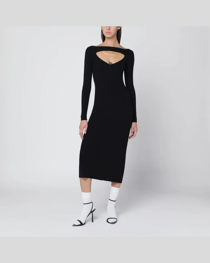 Diesel Schwarzes M-Oloni Kleid Black