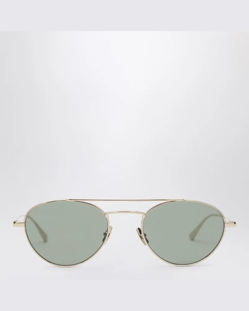 Saint Laurent SL 97 gold/grün Sonnenbrille Metallisch