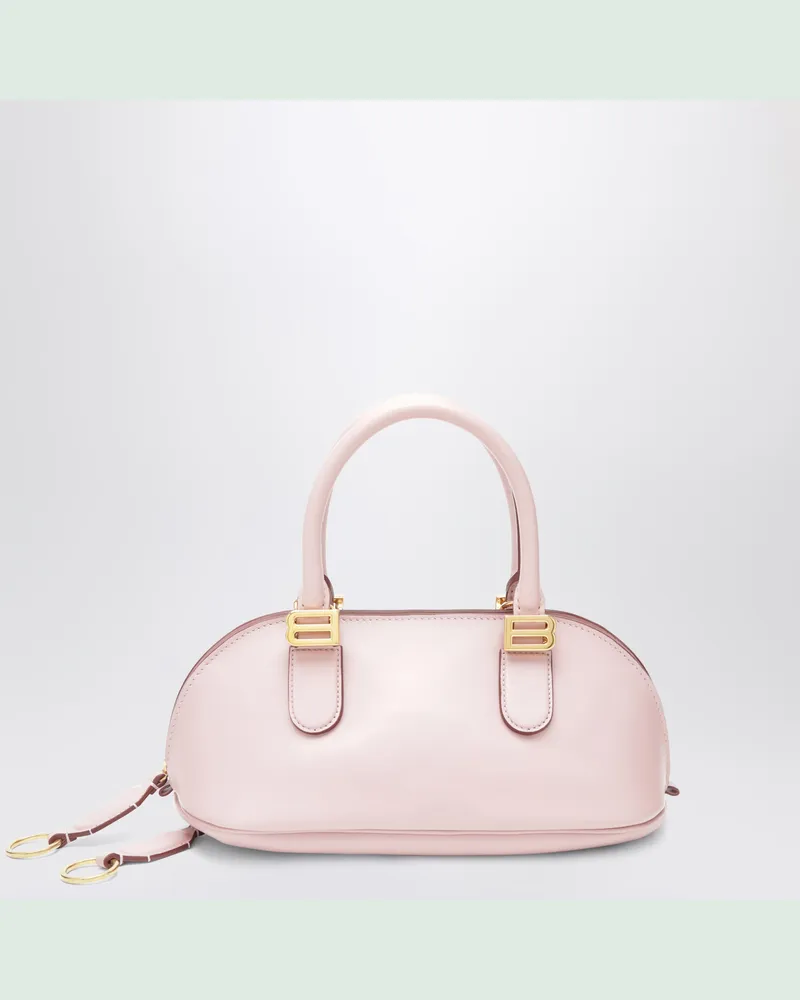 Balenciaga Bolero Mini Bowlingtasche aus rosafarbenem Leder Pink