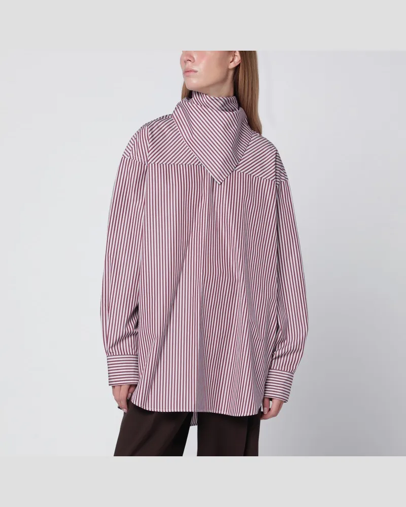AMI Paris Hemd mit kirschrotem Bandana-Muster Rot