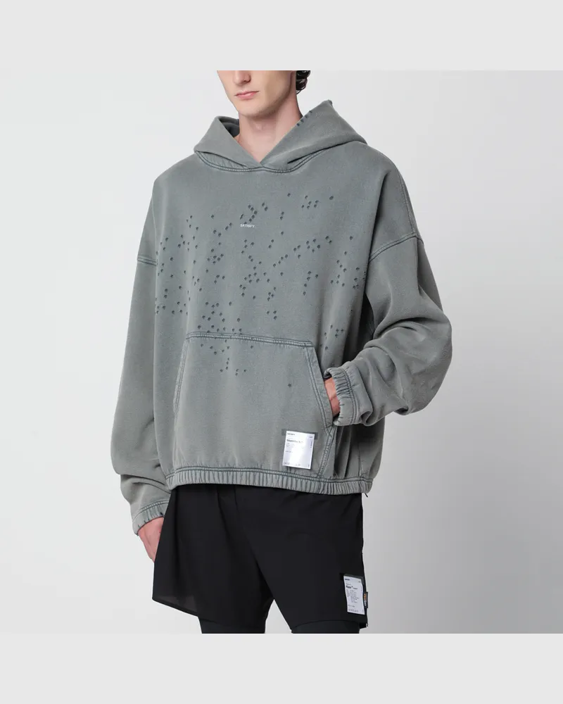 Satisfy Faded Black MothTech hoodie Grey