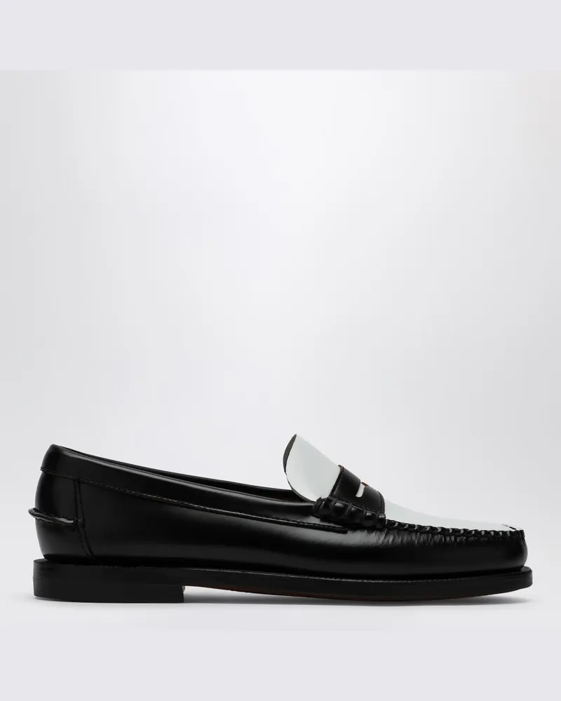 Sebago Klassischer Dan-Loafer schwarz/weiß Schwarz