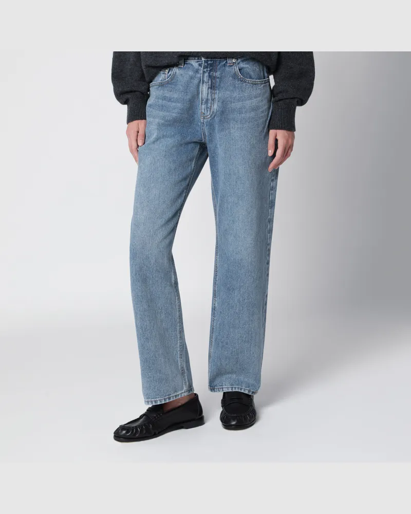 Dunst Slick Cigarette Jeans von  aus hellblauer Baumwolle Light