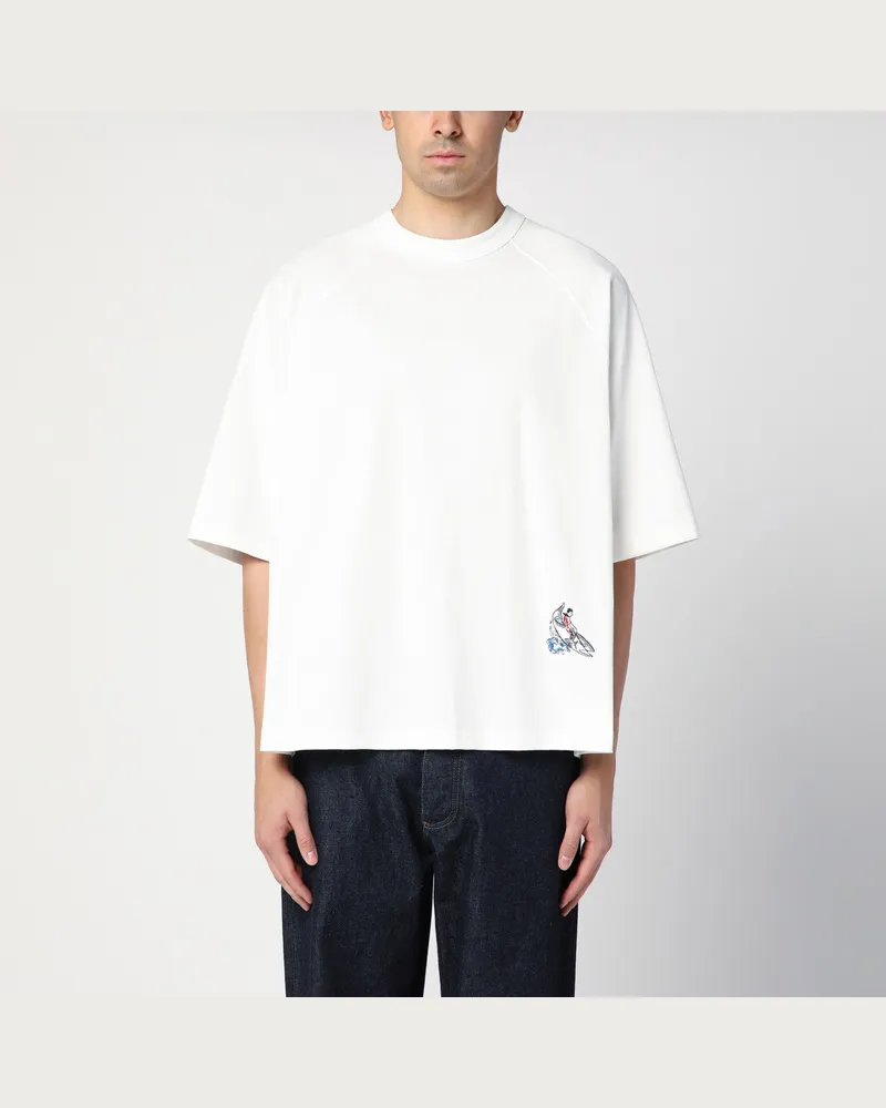 Bottega Veneta Weißes Oversize-T-Shirt aus Baumwolle White