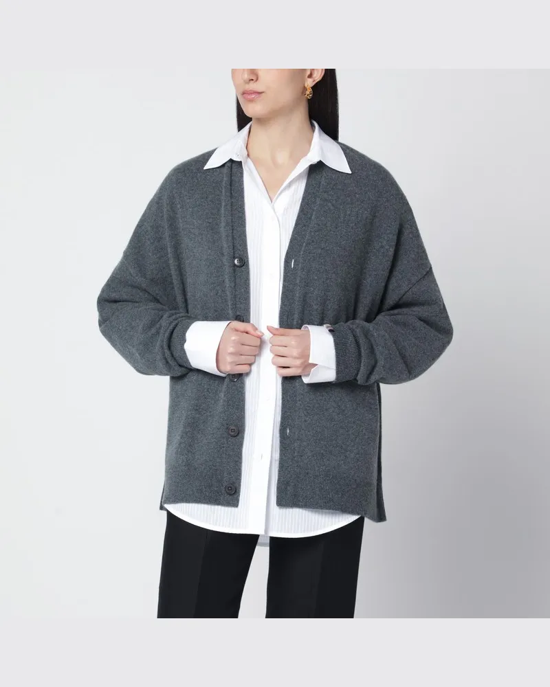 extreme cashmere Oversize-Cardigan N°24 Tokio in Grau Grau