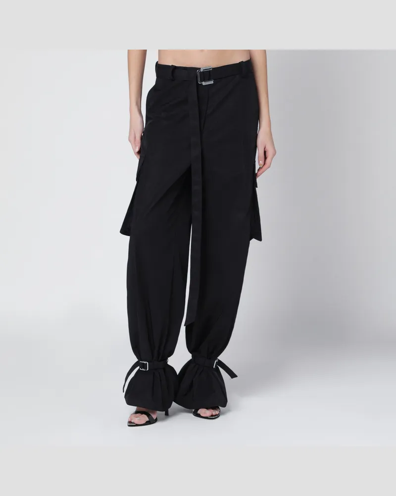 ATTICO Schwarze Nylonhose Black