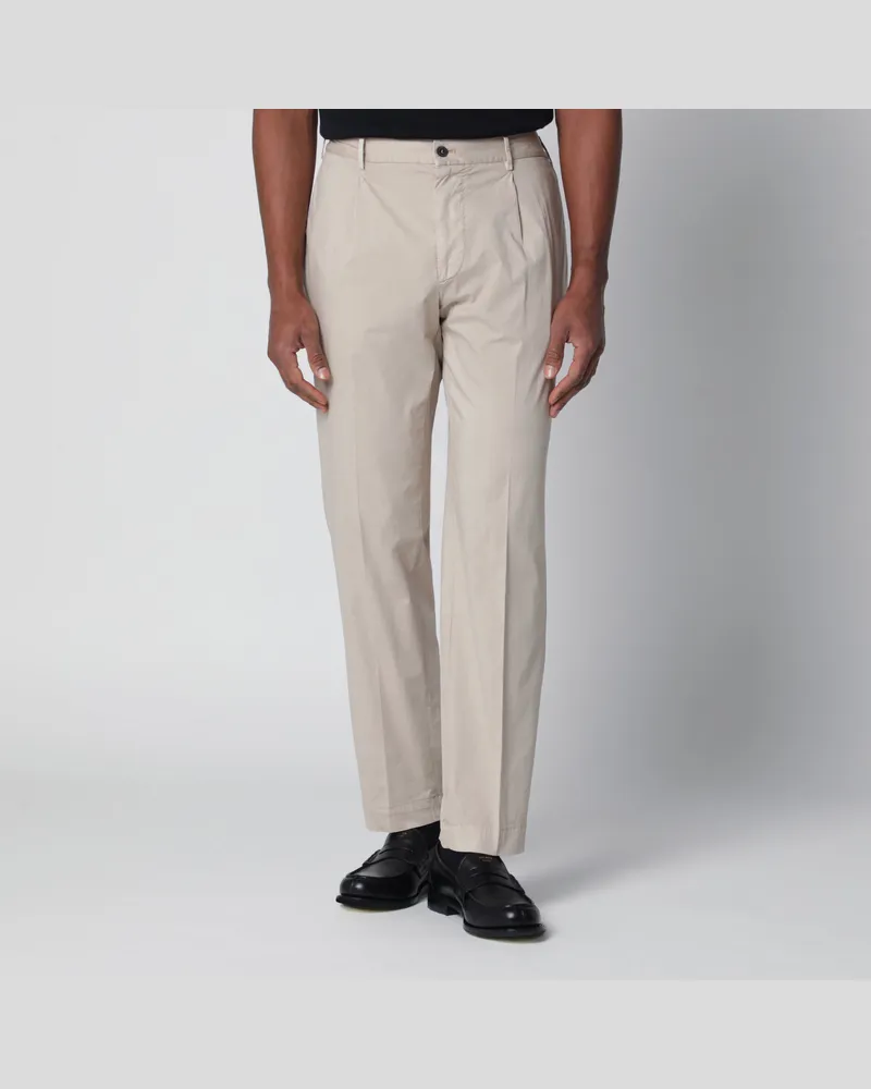 Biagio Santaniello Beige Hose aus Baumwollmischung Beige