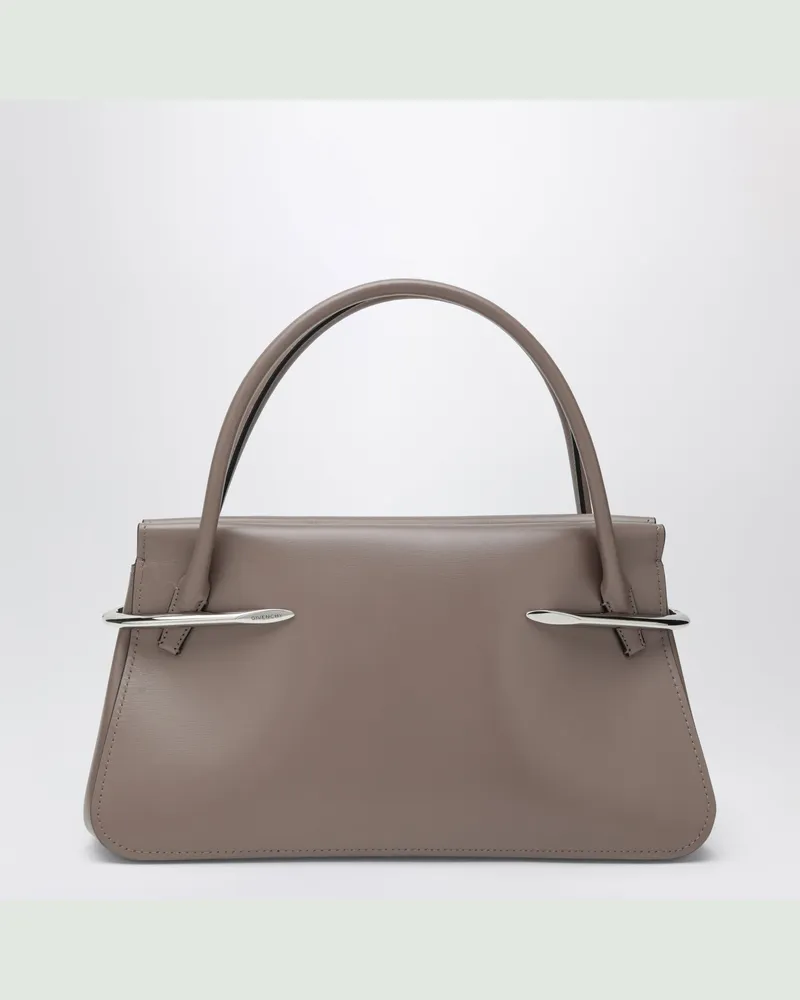 Givenchy Pinch mittelgroße Tasche aus taupefarbenem Leder Grey