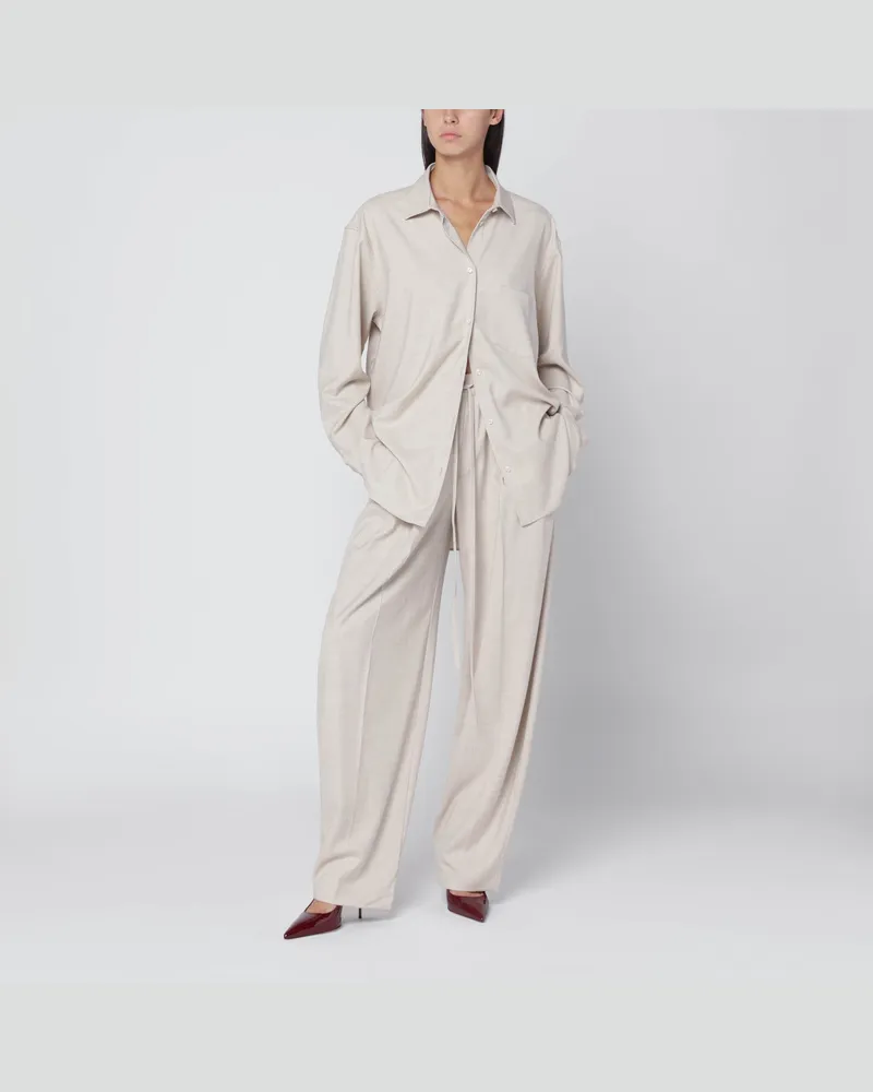 ANDAMANE Hose in Elfenbein-Mélange White