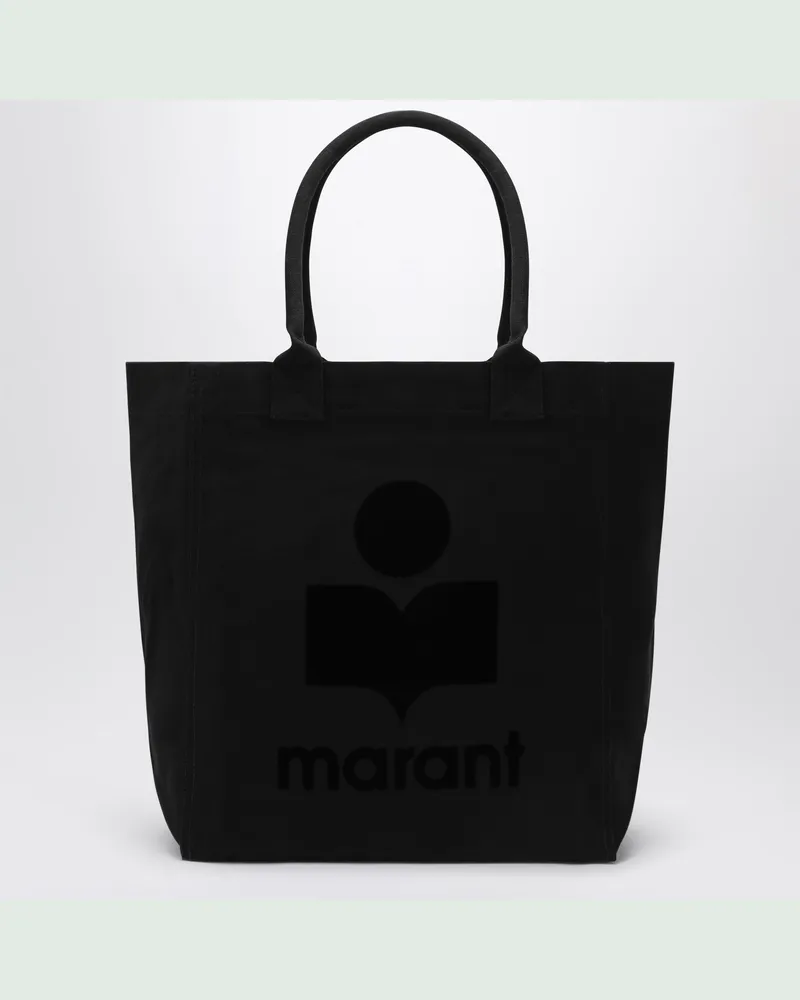 Isabel Marant Yenky Tote Bag aus schwarzem Canvas Black