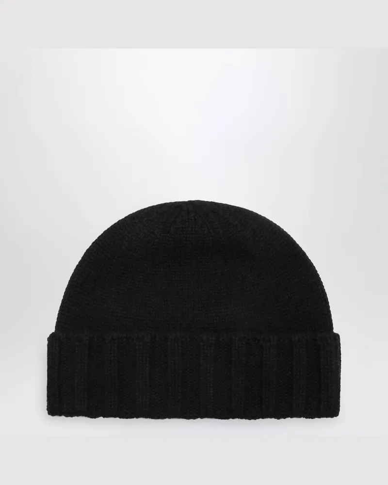 Drumohr  Schwarze Kaschmirmütze Black