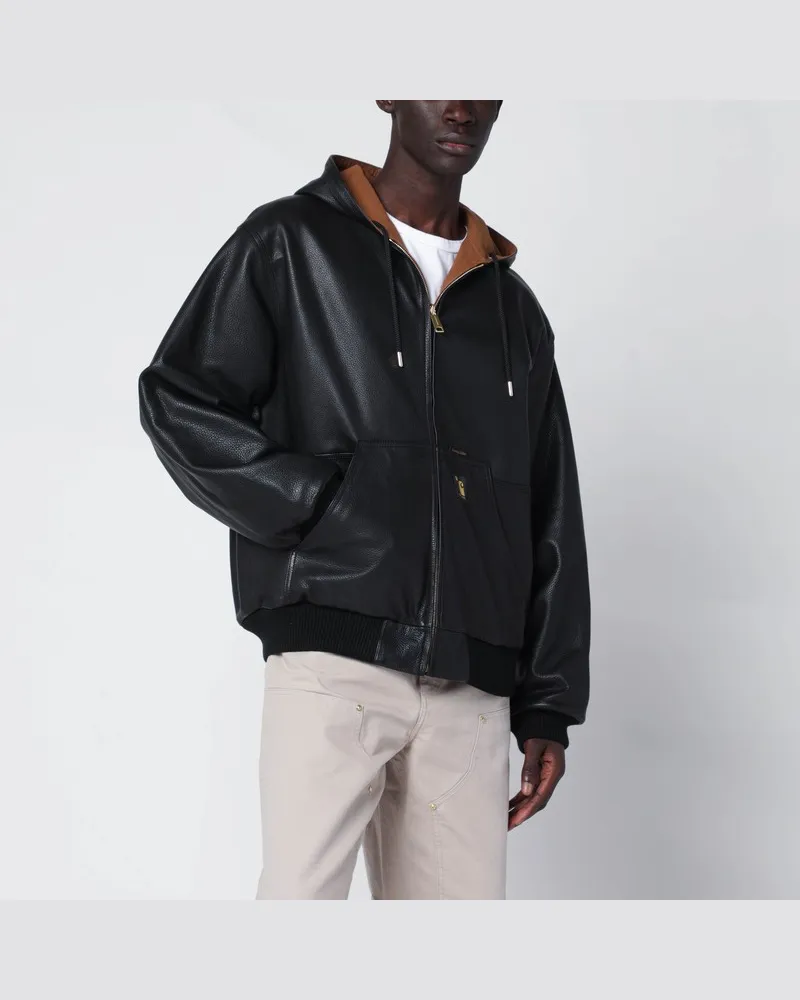 Carhartt WIP OG Active Jacket 50th Anniversary Edition Leather Schwarz
