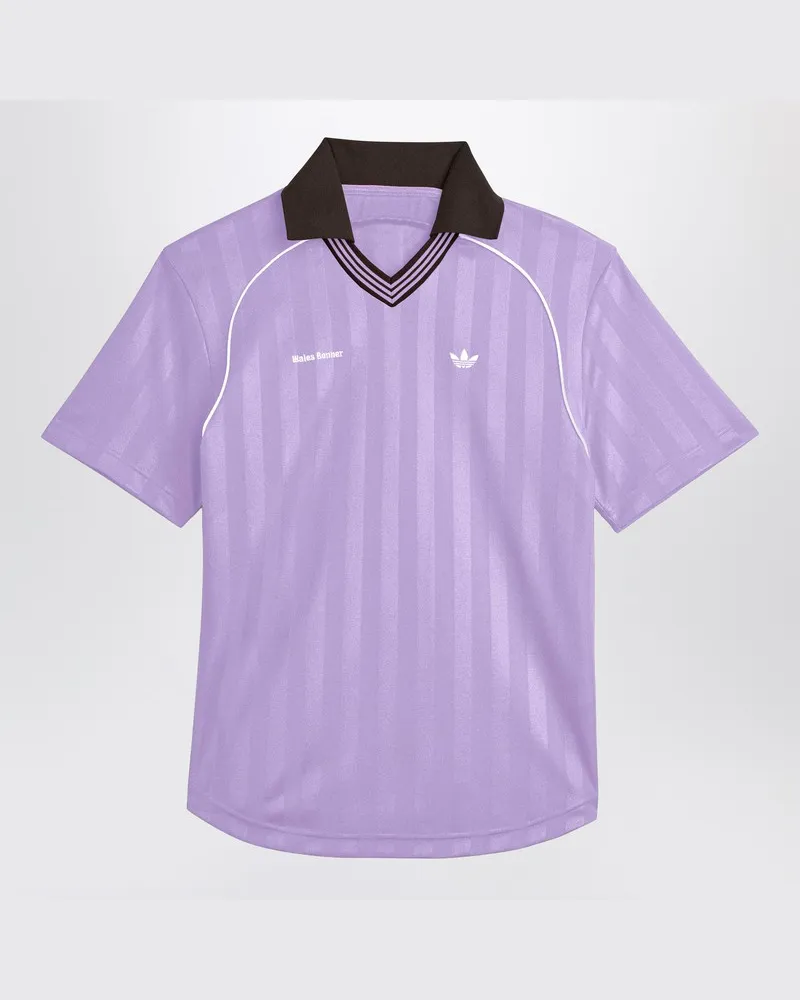 adidas Fußball-T-Shirt in Lila aus Jacquard Violett