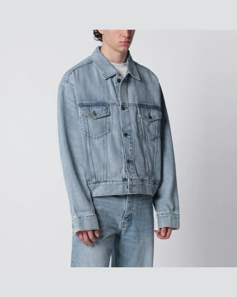 Fear of God Jacke aus hellblauem Denim mit Vintage-Effekt Blue