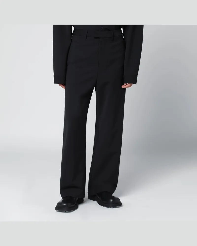 Entire Studios Schwarze Hose aus Wollmischung Schwarz