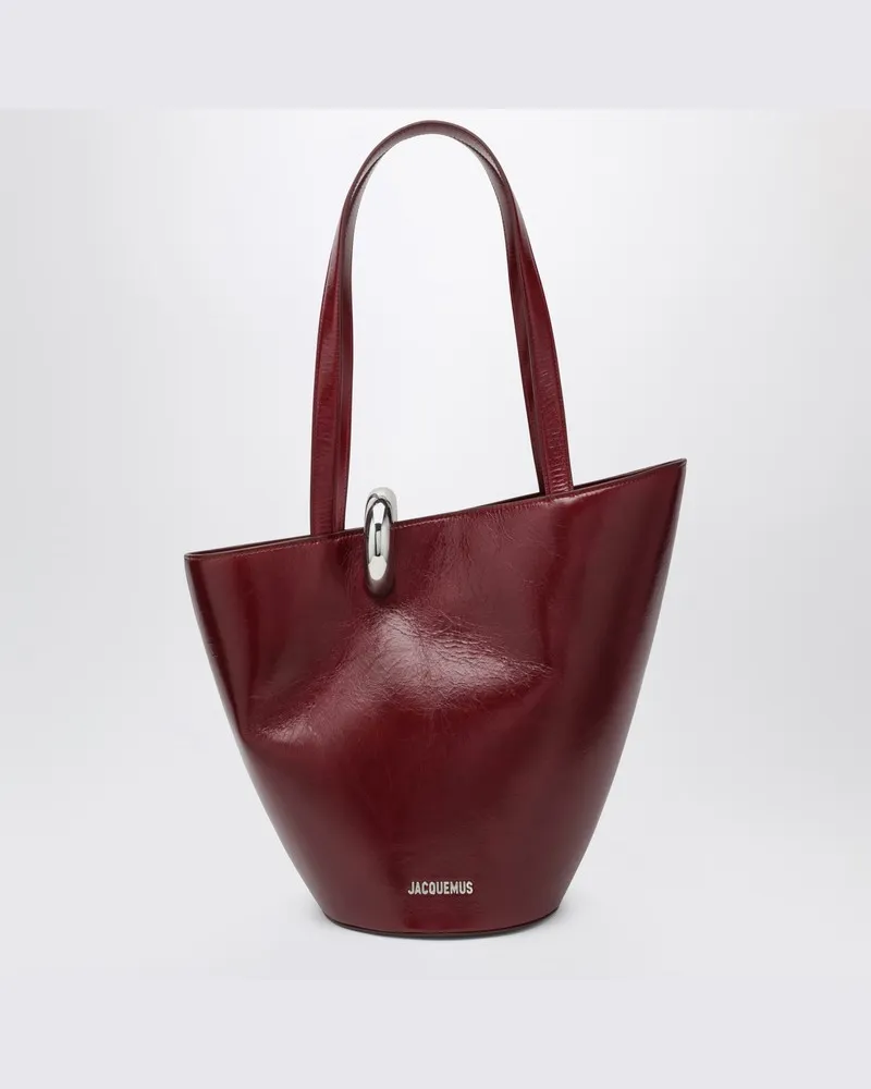 Jacquemus Burgunderrot Die Bambola Medium Tasche Burgunderrot