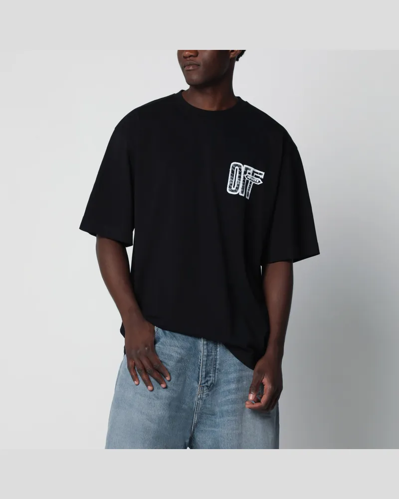 OFF-WHITE T-Shirt Motion Arrow aus Baumwolle in Schwarz Black