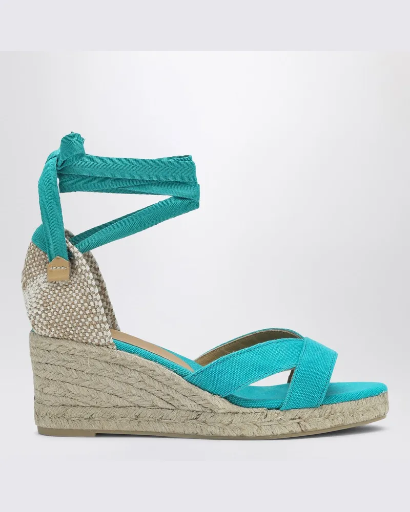 Castañer Aquamarinfarbene Espadrillas Bailey Hellblau