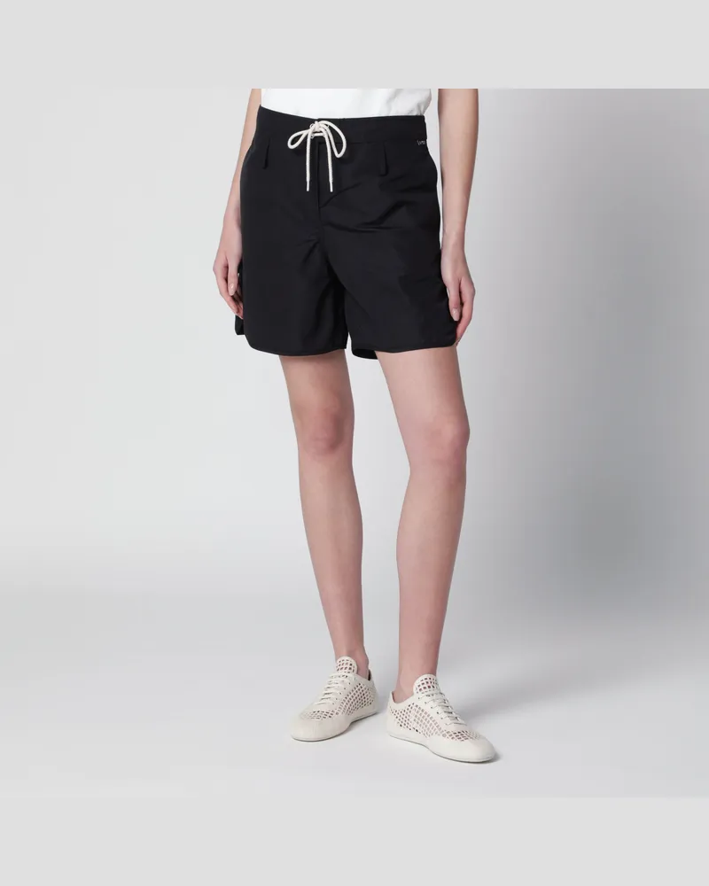 Prada Shorts aus schwarzem Re-Nylon mit Kordelzug Black