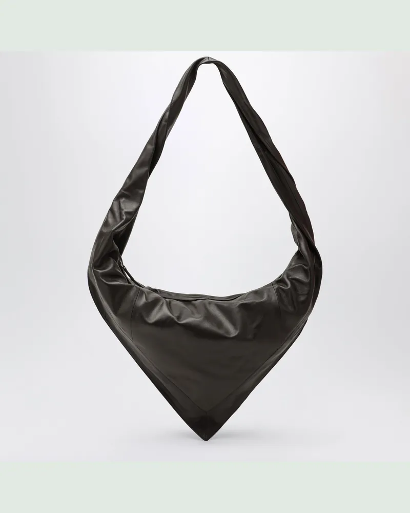 Christophe Lemaire Kleine schwarze verlängerte Schal-Tasche Multicolor