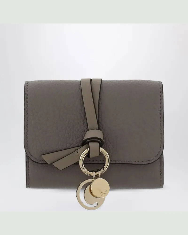 Chloé Kleines Alphabet Trifold-Portemonnaie grau Grey