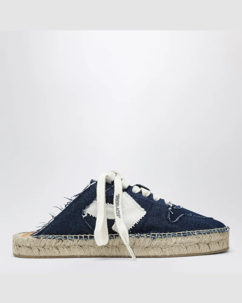 OFF-WHITE Arrow Espadrilles in Dunkelblau/Weiß Blue