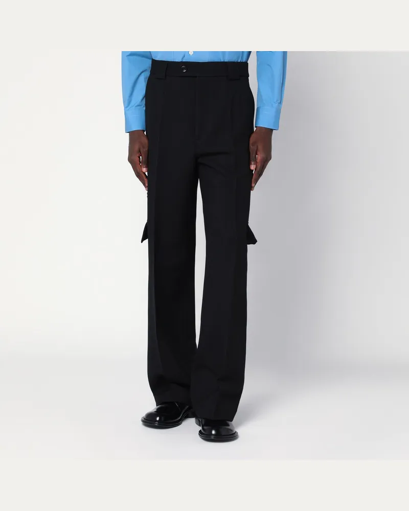 Namacheko Schwarze Cargo-Hose aus Baumwolle 