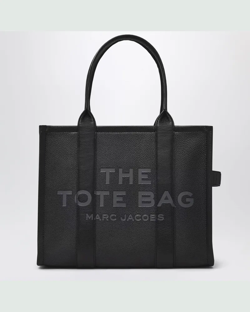 Marc Jacobs The Large Tote Bag schwarz aus Leder Metal