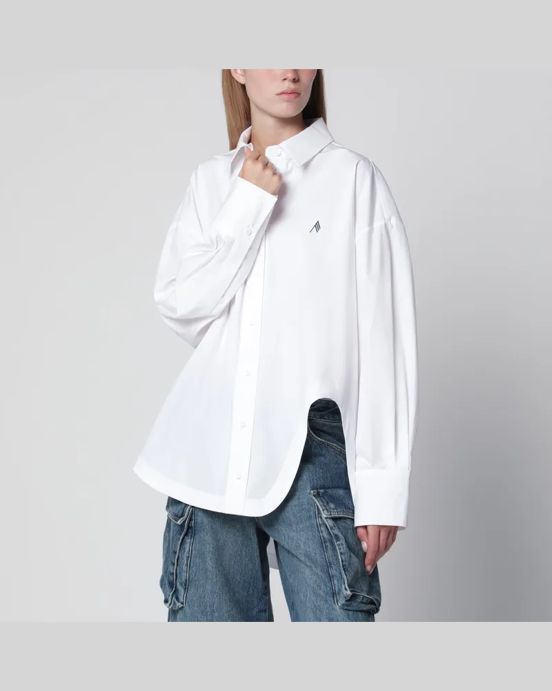 ATTICO Diana Hemd aus weißer Baumwolle White
