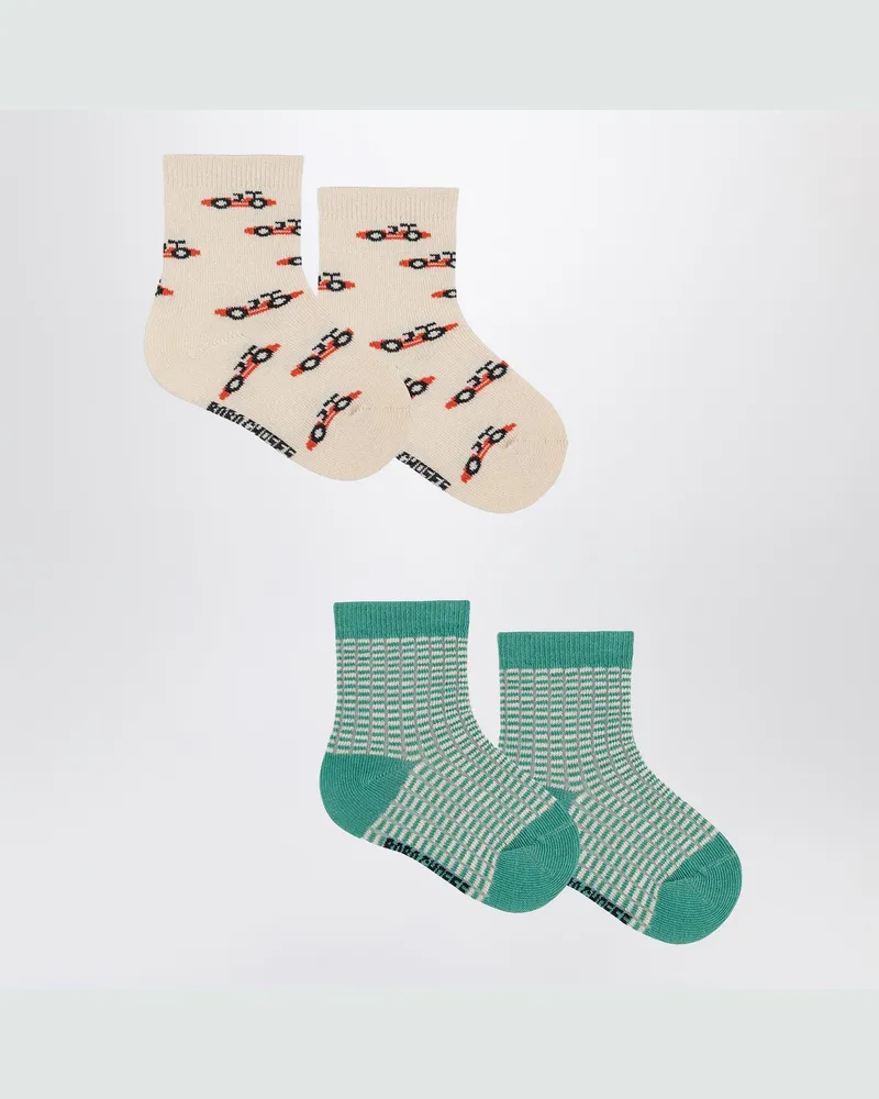 BOBO CHOSES Set von Rennwagen-Socken Multicolor