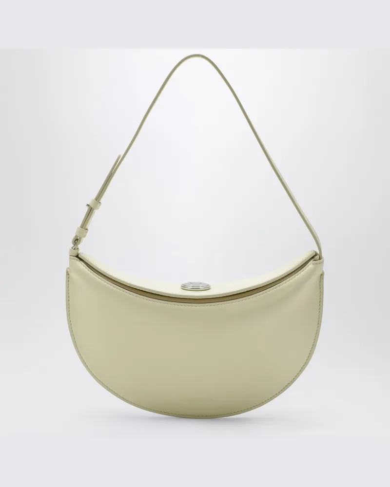 Jacquemus Kleine ovale Ledertasche in staubigem Gelb Gelb