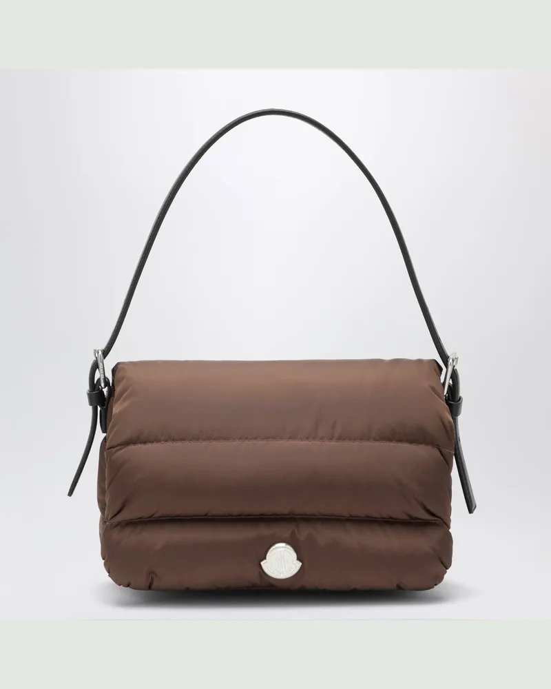 Moncler Burgundy Caradoc Schultertasche aus Nylon Burgundy