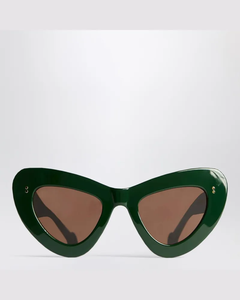 J.W.Anderson JWA06 Butterfly-Sonnenbrille in Waldgrün 