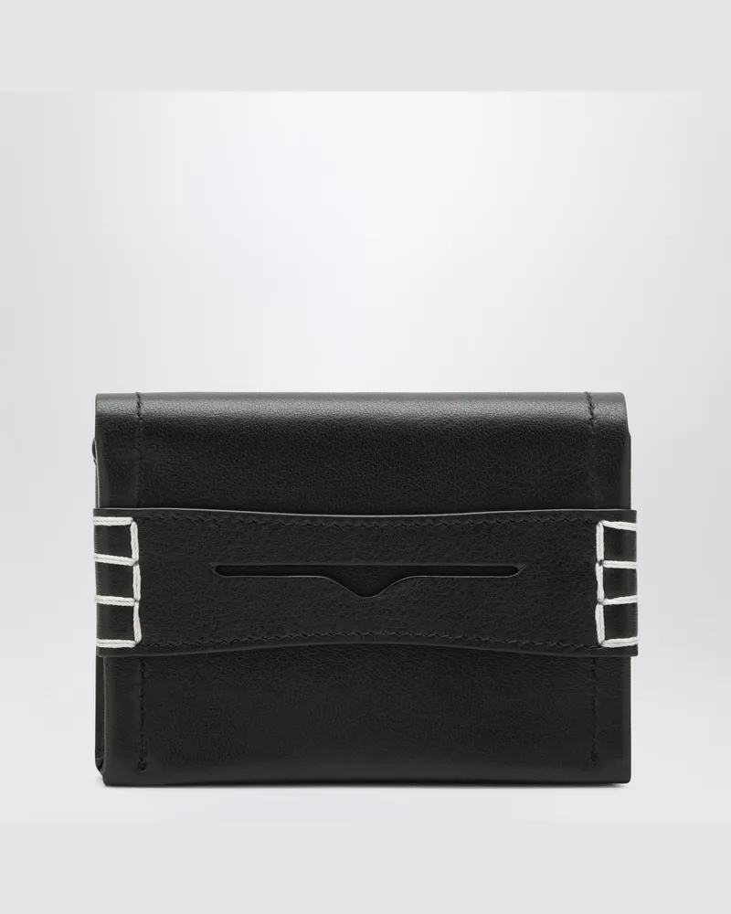 J.W.Anderson Schwarzes Penny Loafer Kartenetui Black