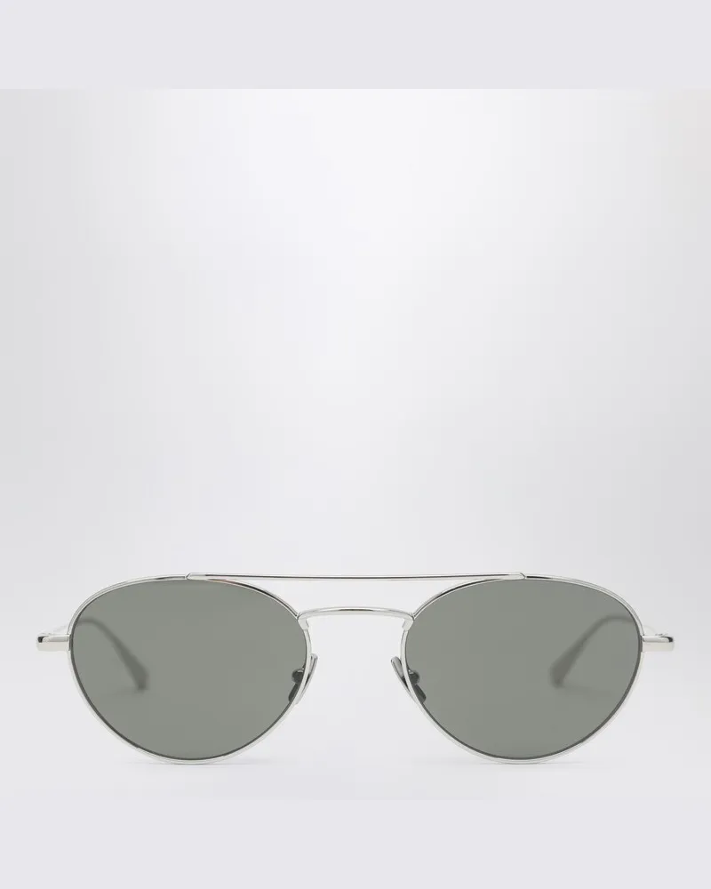 Saint Laurent SL 97 silber/graue Sonnenbrille Metallisch