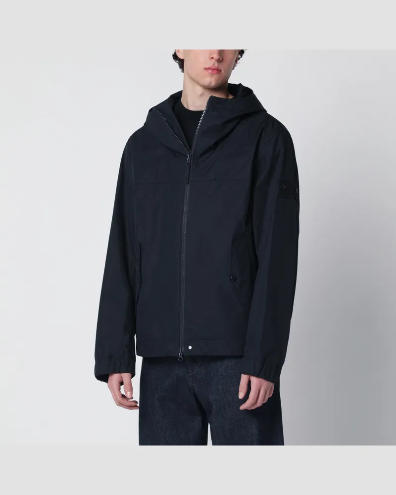 Stone Island Navyblaue Baumwolljacke mit Reißverschluss Blue