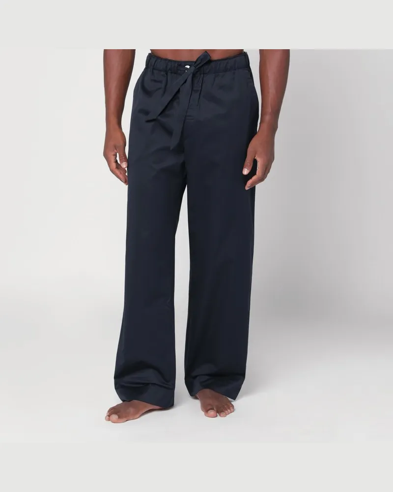 TEKLA Blau/weiße Pyjamahose Blau