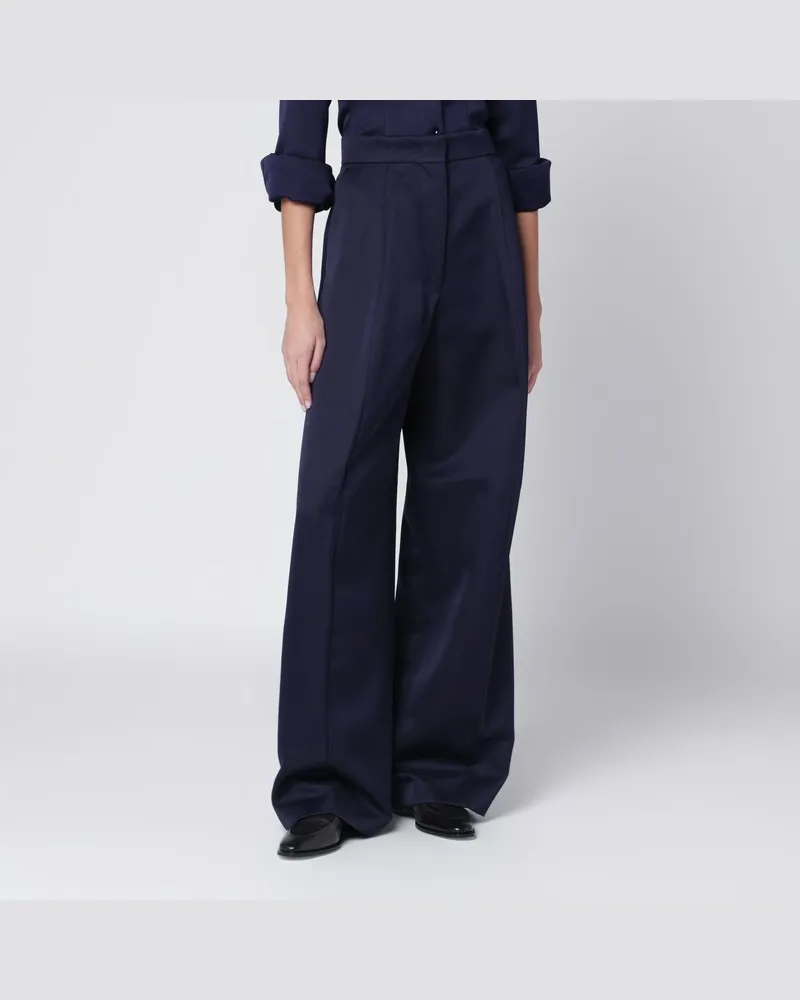 SPORTMAX Dunkelviolette Oversize-Hose Violett