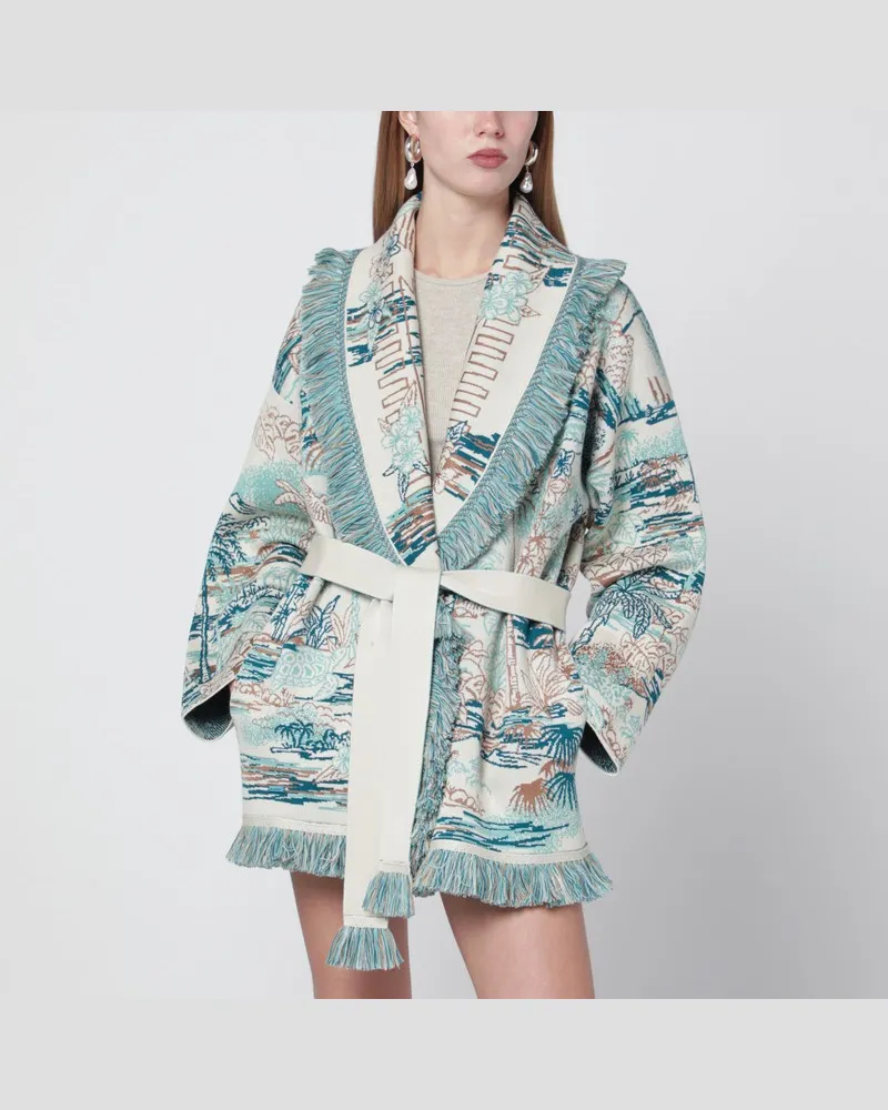 Alanui Mehrfarbige Lost In The Blue Strickjacke Mehrfarbig